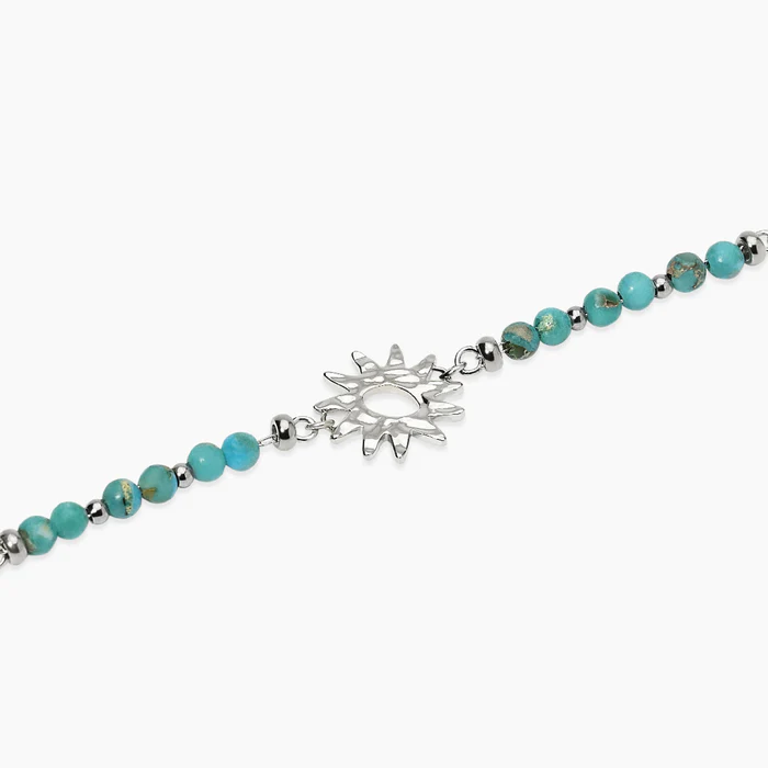 Bracciale Con Diaspro Azzurro E Sole Kidult | 831222 - immagine 2