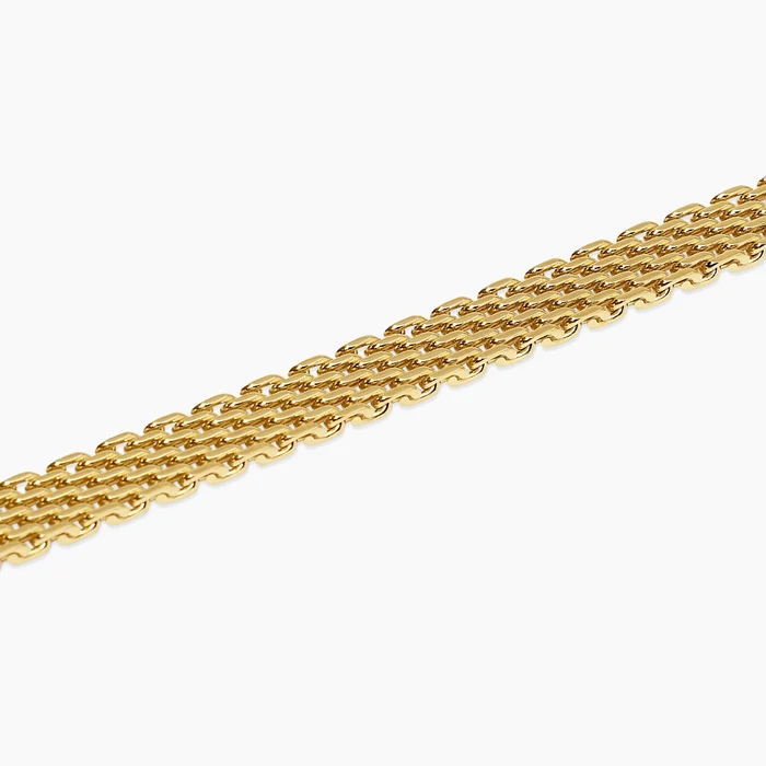 Bracciale Regolabile Dorato Con Catena Mesh Kidult | 831253 - immagine 2