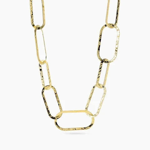 Collana Con Maglie Dorate Martellate Kidult | 851134