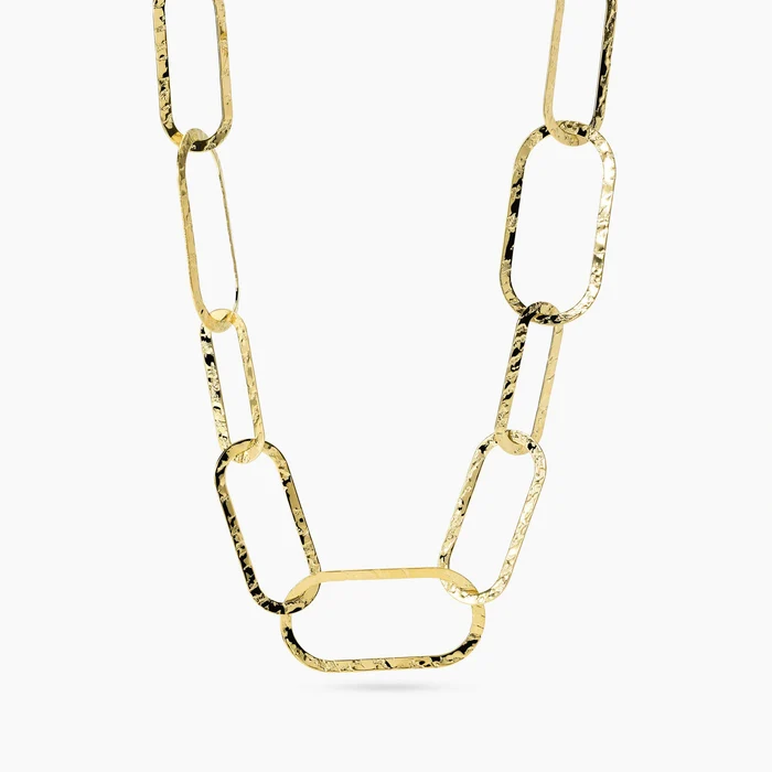 Collana Con Maglie Dorate Martellate Kidult | 851134