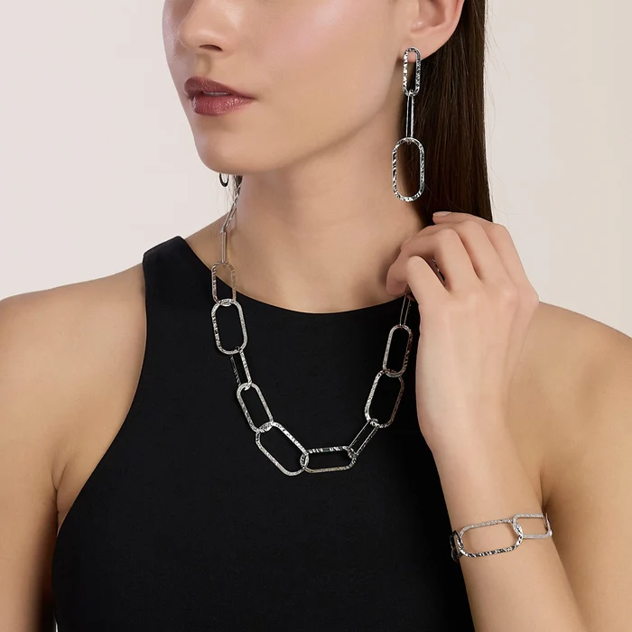 Collana Con Maglie Allungate Martellate Kidult | 851135 - immagine 3