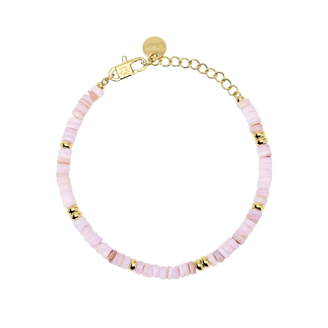 Bracciale Dorato Con Perle Conchiglie Rosa Kidult | 831236