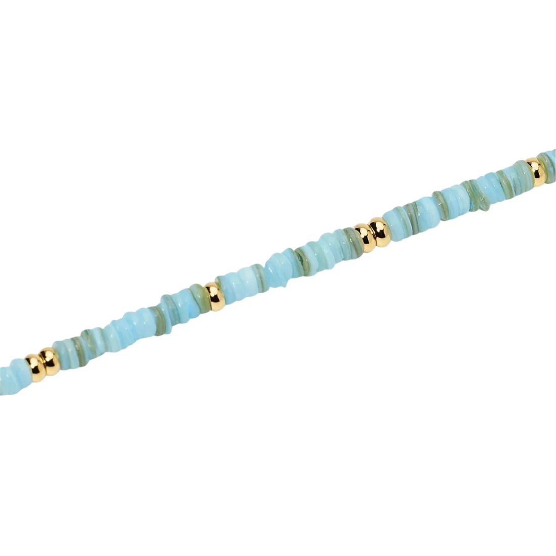 Bracciale Dorato Con Perle Conchiglie Azzurre Kidult | 831237 - immagine 2