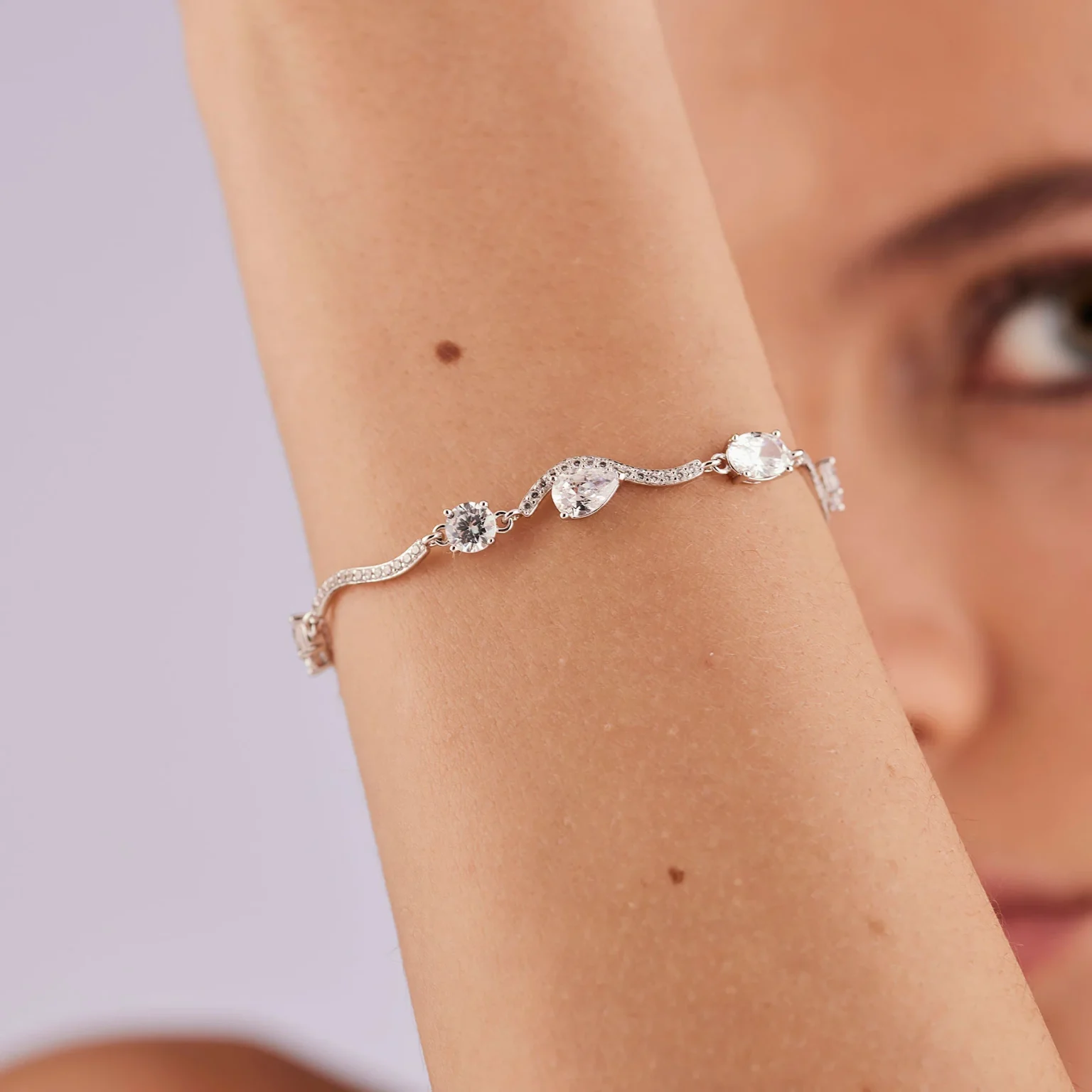 Bracciale Semirigido Zirconi Bianchi Brosway Fancy | FIW183 - immagine 2