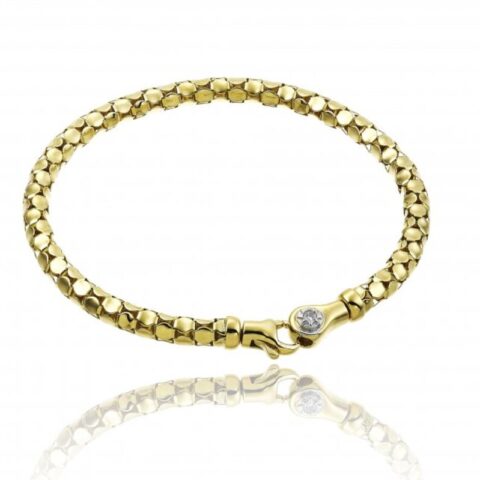 Bracciale Doppio In Oro Giallo Con Diamante Melograno Chimento | 1B00962ZB1180