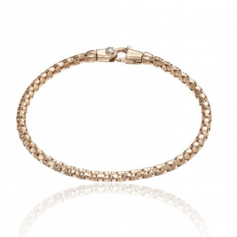 Bracciale Sottile In Oro Rosa Con Diamante Melograno Chimento | 1B00961ZB6180