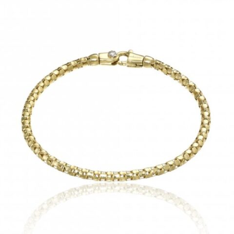 Bracciale Sottile In Oro Giallo Con Diamante Melograno Chimento | 1B00961ZB1180