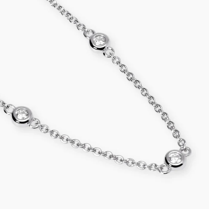 Collana Con Punti Luce In Diamanti Lab-Grown 0,027 Carati Mabina | 553815 - immagine 2