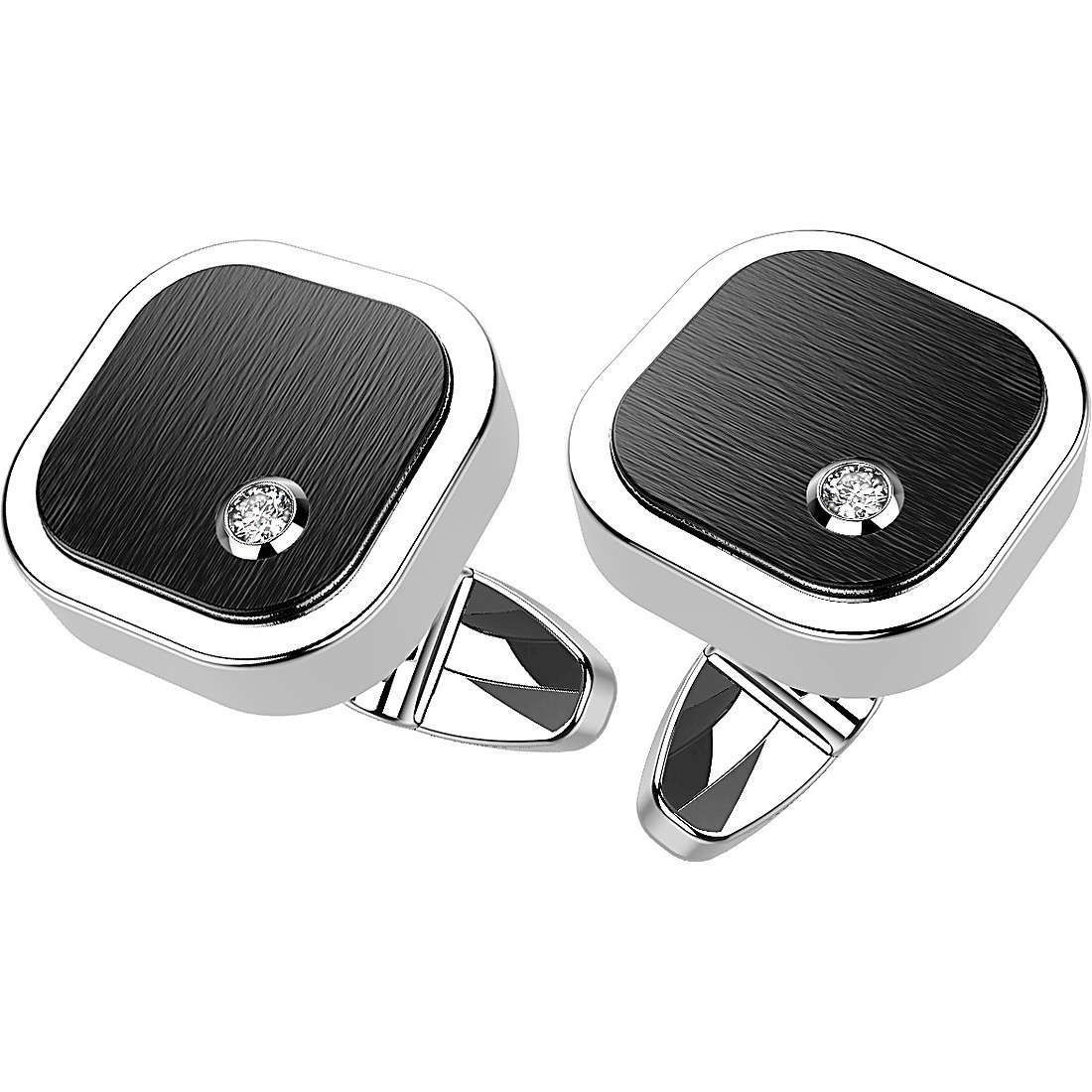 Gemelli Uomo In Acciaio Gioielli Zancan Hi-Teck  | EHG043