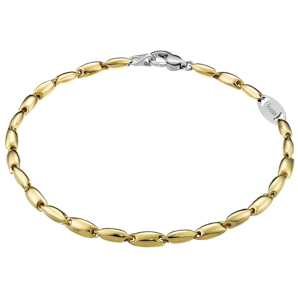 Bracciale Zancan Insigna in Oro Giallo e Dettaglio Oro Bianco EB554GB