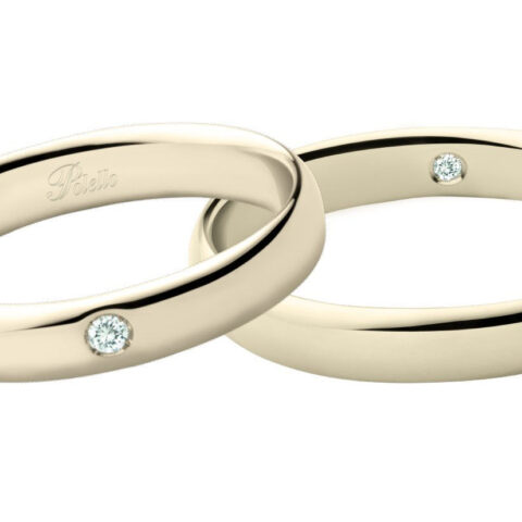 Fedi Nuziali Polello in oro Champagne | 3177dch