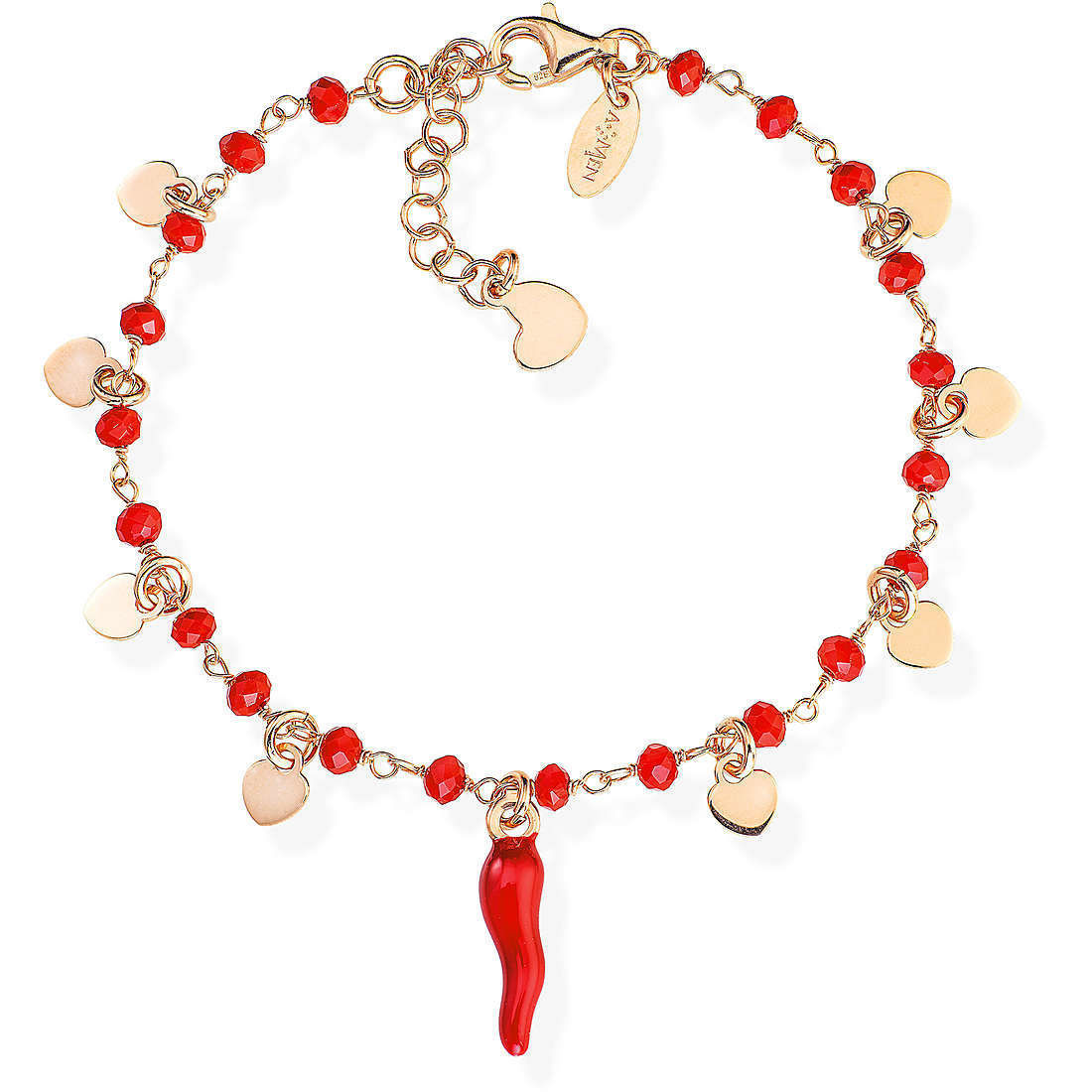 Bracciale In Argento Con Cornetto Gioielli Amen Fortuna | BRCSHRR1