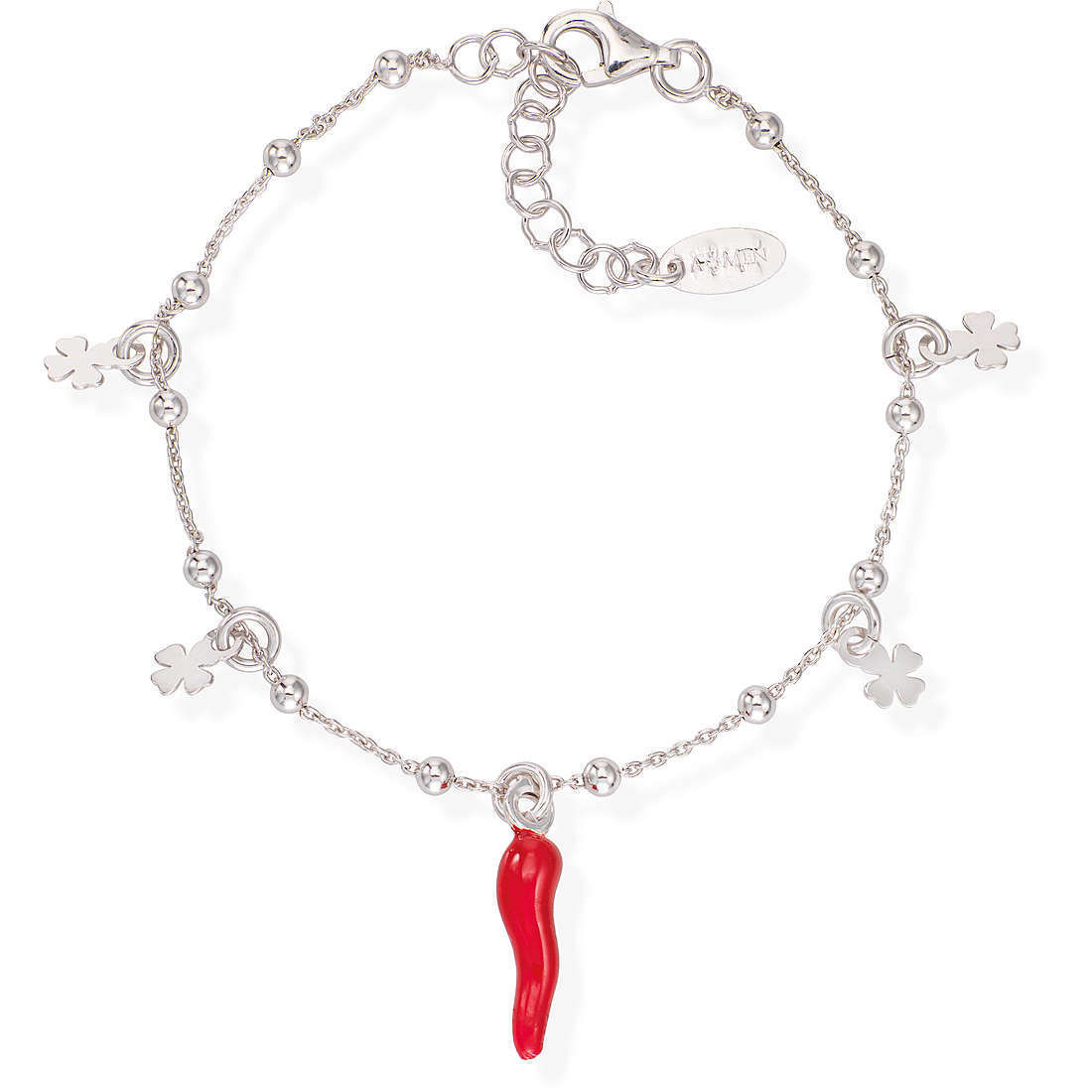 Bracciale In Argento Con Cornetto Gioielli Amen Fortuna | BRCSQBR