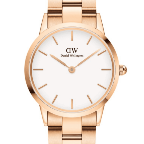 Orologio Daniel Wellington Iconic Link White Rose Gold 40 mm | DW00100343