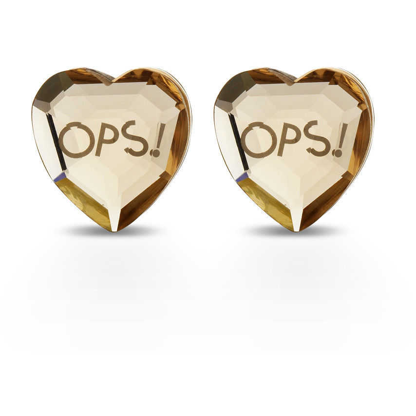 Orecchini A Cuore Rosè Ops Objects Shiny | OPSOR-424