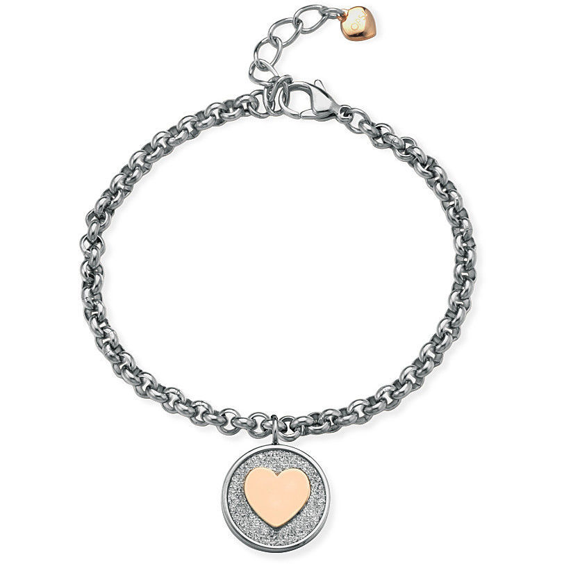 Bracciale Donna Ops Objects Glitter Coin Con Charm Cuore | OPSBR-599