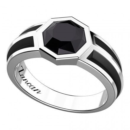 Anello Uomo In Argento Con Pietra Gioielli Zancan Cosmopolitan | ESA022