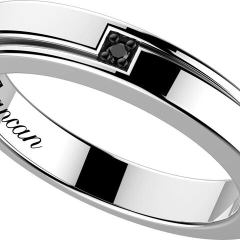 Anello Uomo In Argento E Zirconi Gioielli Zancan Insignia 925 | EXA203