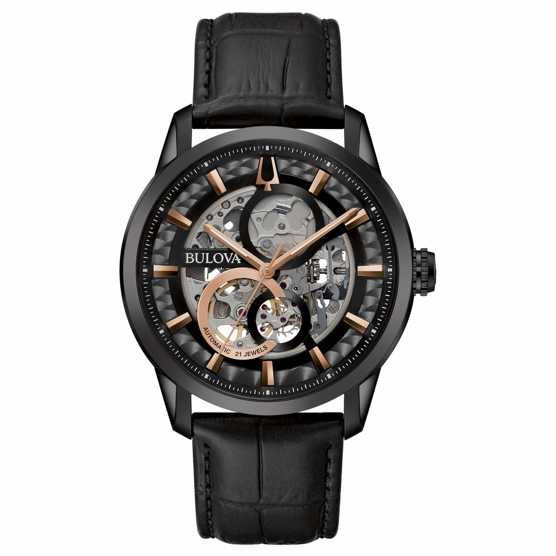 Orologio Automatico Uomo Bulova Sutton Scheleton | 98A283