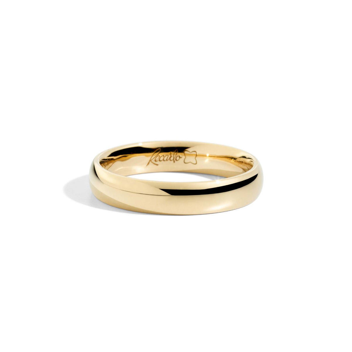 Fede Nuziale In Oro Giallo Con Diamante Recarlo Anniversary | W14FL001/GH