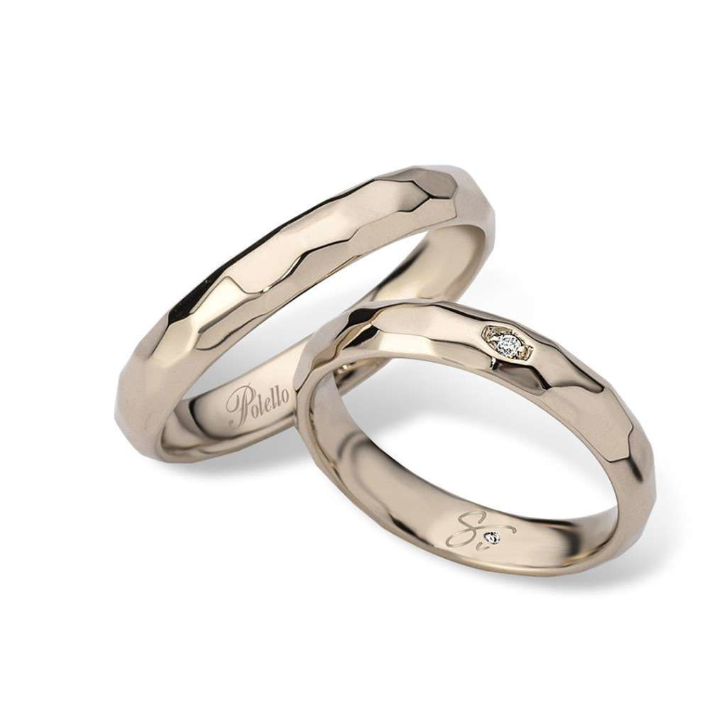 Fedi Nuziali Polello In Oro Champagne  | 3276UCH  - 3276DCH