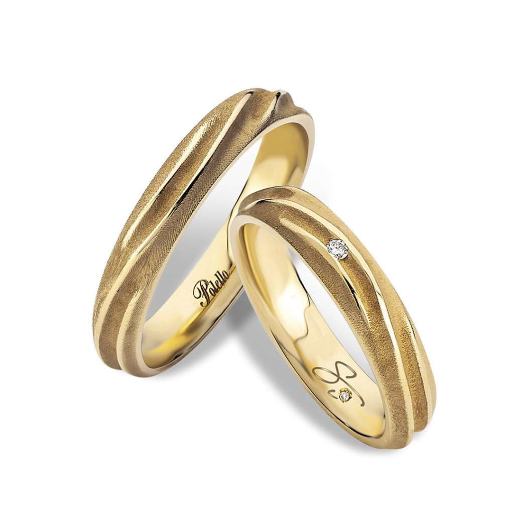 Fedi Nuziali Polello In Oro Giallo | 3274UG  - 3274DG