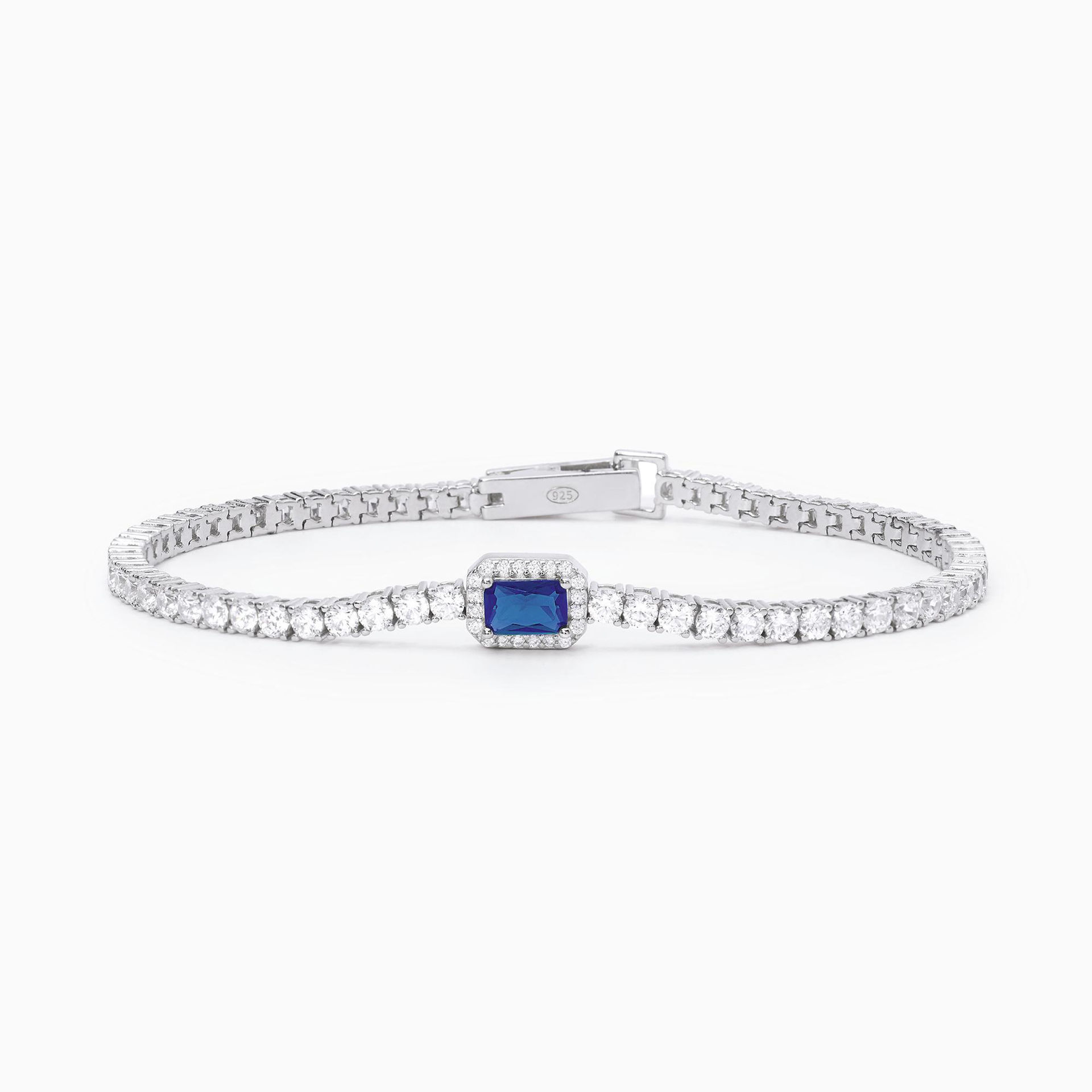 Bracciale Tennis Con Zaffiro Gioielli Mabina | 533740-S