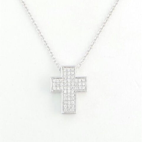 Collana Donna Croce In Oro E Diamanti Gioielli Davite e Delucchi | CLN009045 0S