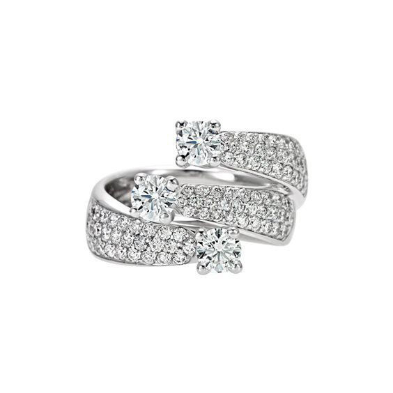 Anello In Oro Bianco E Diamanti Gioielli Recarlo | R02TP677/134VS