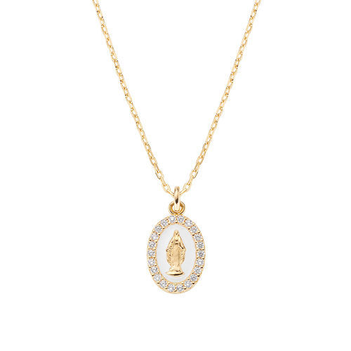 Collana Donna Mini Medaglia Miracolosa Gioielli Amen | CLMISMGB