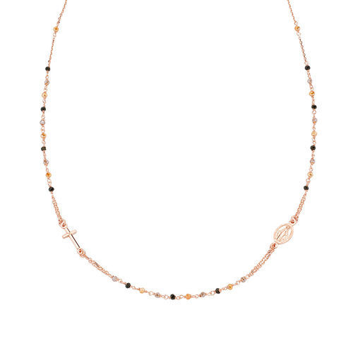 Girocollo Rosario Donna Cristalli Multicolor Gioielli Amen | CRO10RMMM3