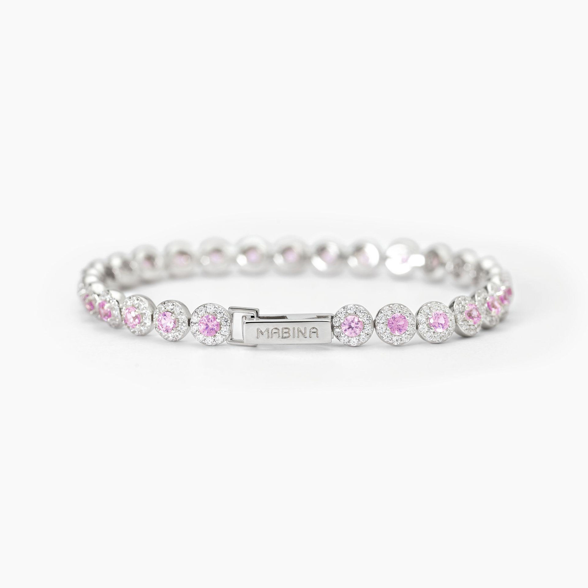 Bracciale Tennis Con Tormalina Sintetica Gioielli Mabina | 533825-18