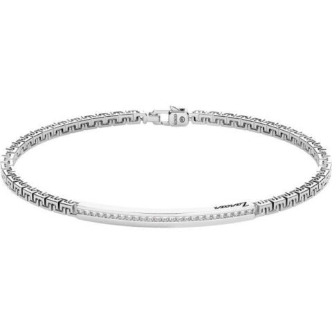 Bracciale Uomo In Argento Con Zirconi Bianchi Gioielli Zancan | EXB729-BI