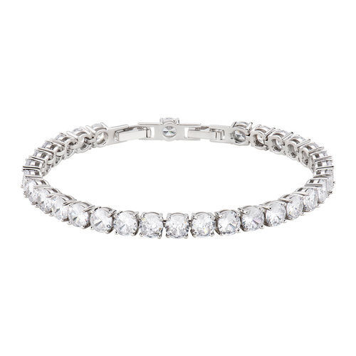 Bracciale Tennis Rodiato Con Zirconi Gioielli Amen | BRTNBB50
