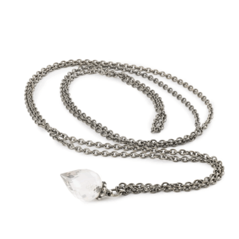 Collana d'Argento con Quarzo Rosa Gioielli Trollbeads |  TAGFA-00077