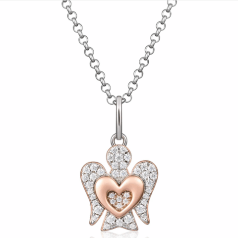 Collana Con Pendente Angelo In Argento Roberto Giannotti | GIA334