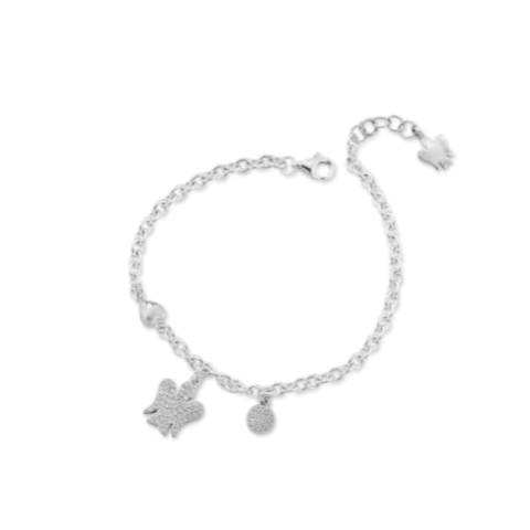Bracciale In Argento Con Angelo E Paillettes Roberto Giannotti | GIA413