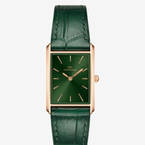 Orologio Donna Daniel Wellington Bound Crocodile Emerald Sunray Rose Gold | DW00100694