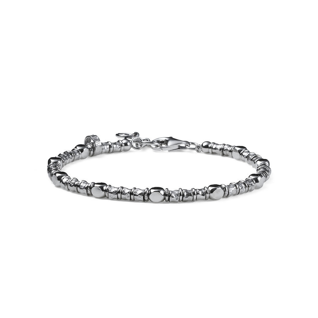 Bracciale Uomo Pepite E Cubi In Argento Mariacristinasterling | G4602