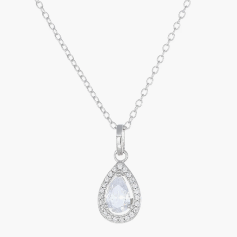 Collana Goccia di Luce Bianca Amen |  CLPGOBBBZ