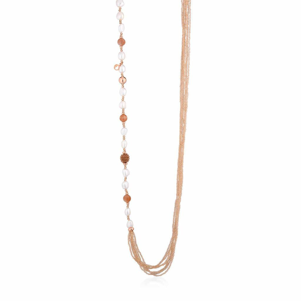 Collana Sophie Con Perle D'Acqua Dolce Lelune Glamour | LGNK546