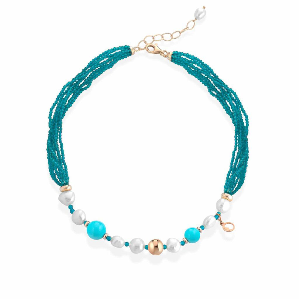 Collana Sophie Summer Con Perle Lelune Glamour | LGNK549.5