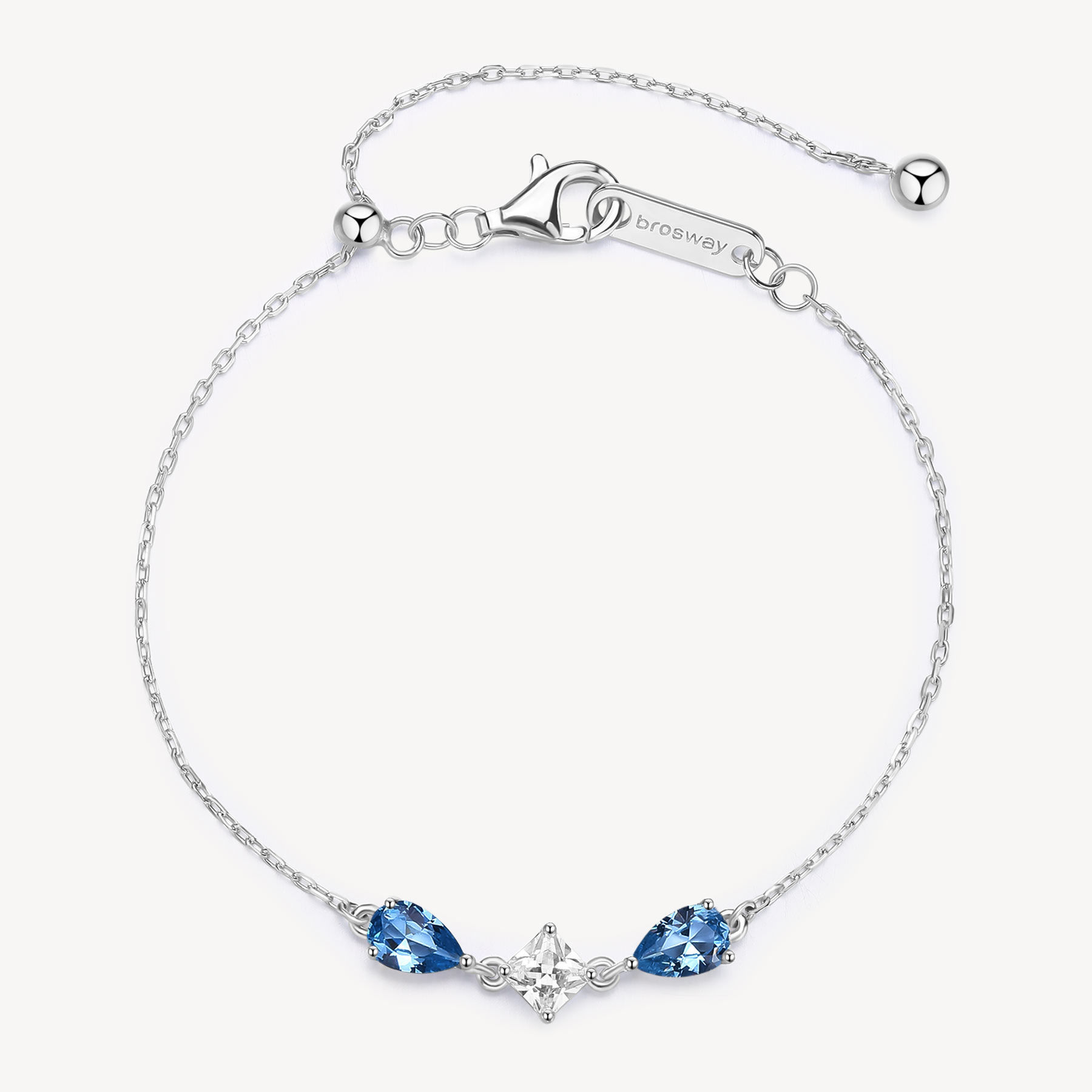 Bracciale Tiralaccio Zirconi Bianchi E Freedom Blue Gioielli Brosway Fancy | FFB112