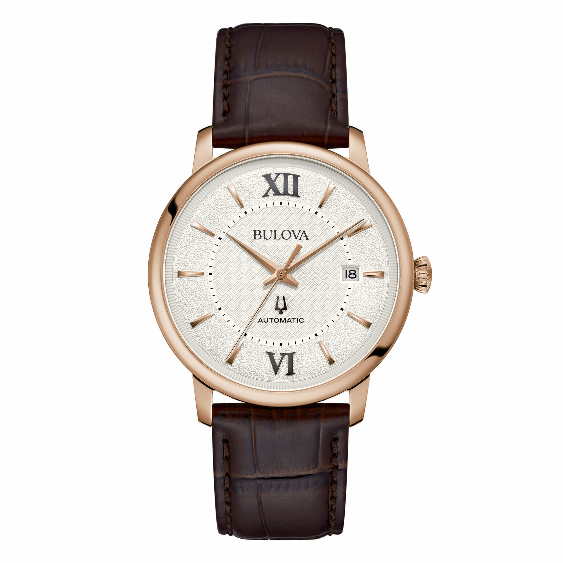 Orologio Uomo Hudson Cinturino Pelle Marrone Bulova | 97B225