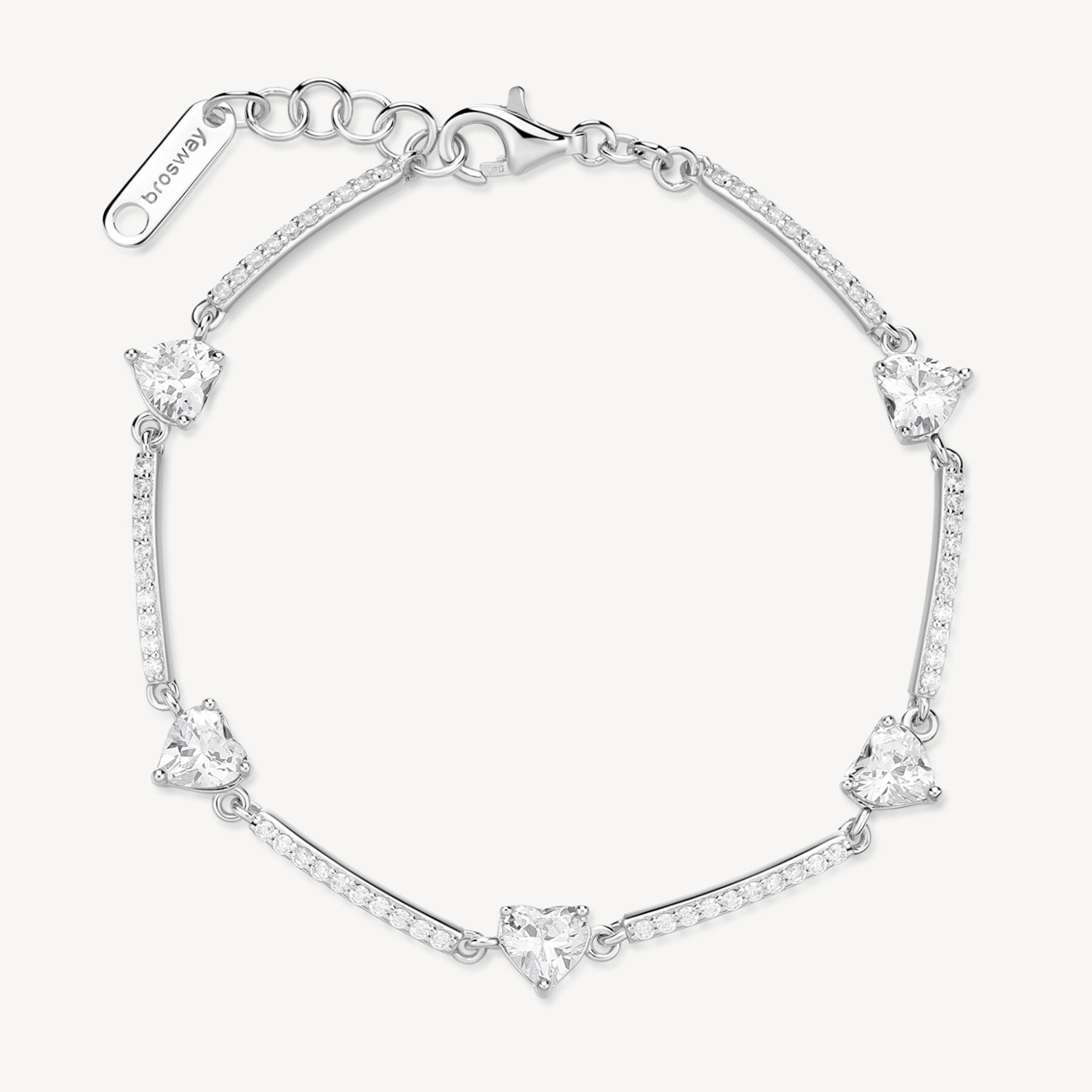 Bracciale Semirigido Con Zirconi Infinite White Gioielli Brosway Fancy | FIW121