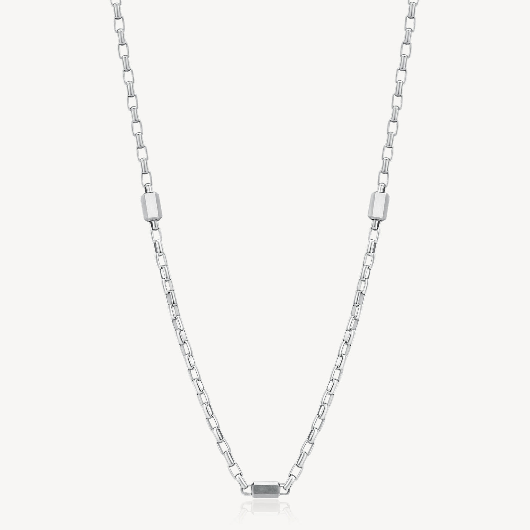 Collana Uomo In Acciaio Lucido E Satinato Logan Brosway | BOA01