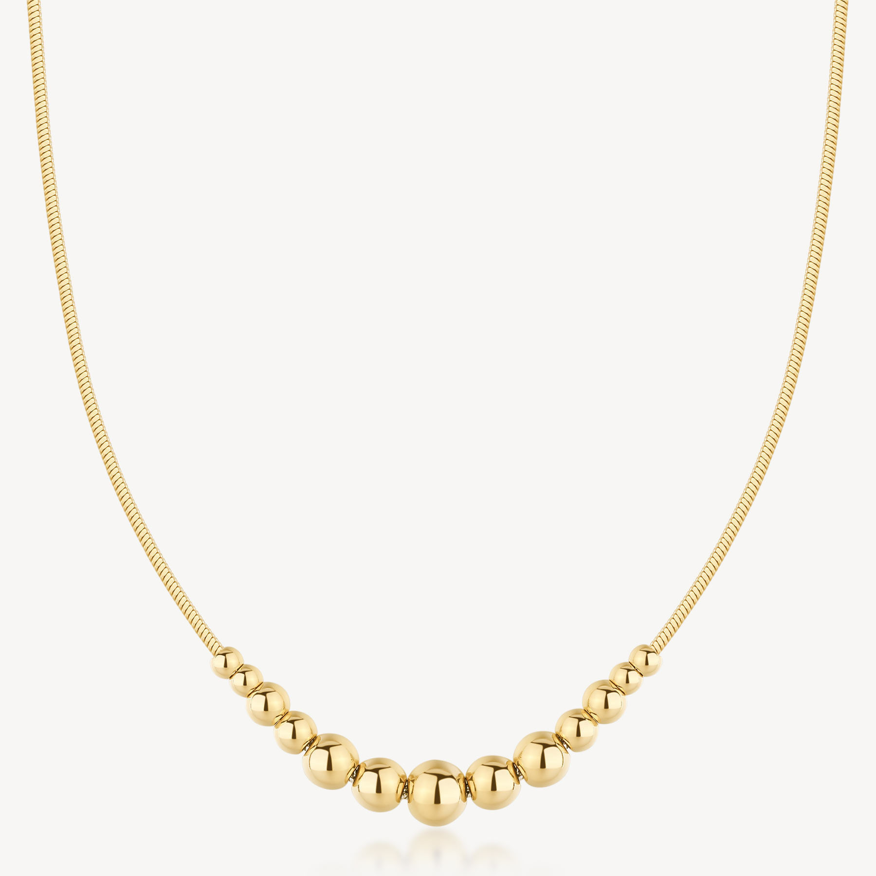 Collana A Sfere In Acciaio Dorata Perfect Brosway | BPC06