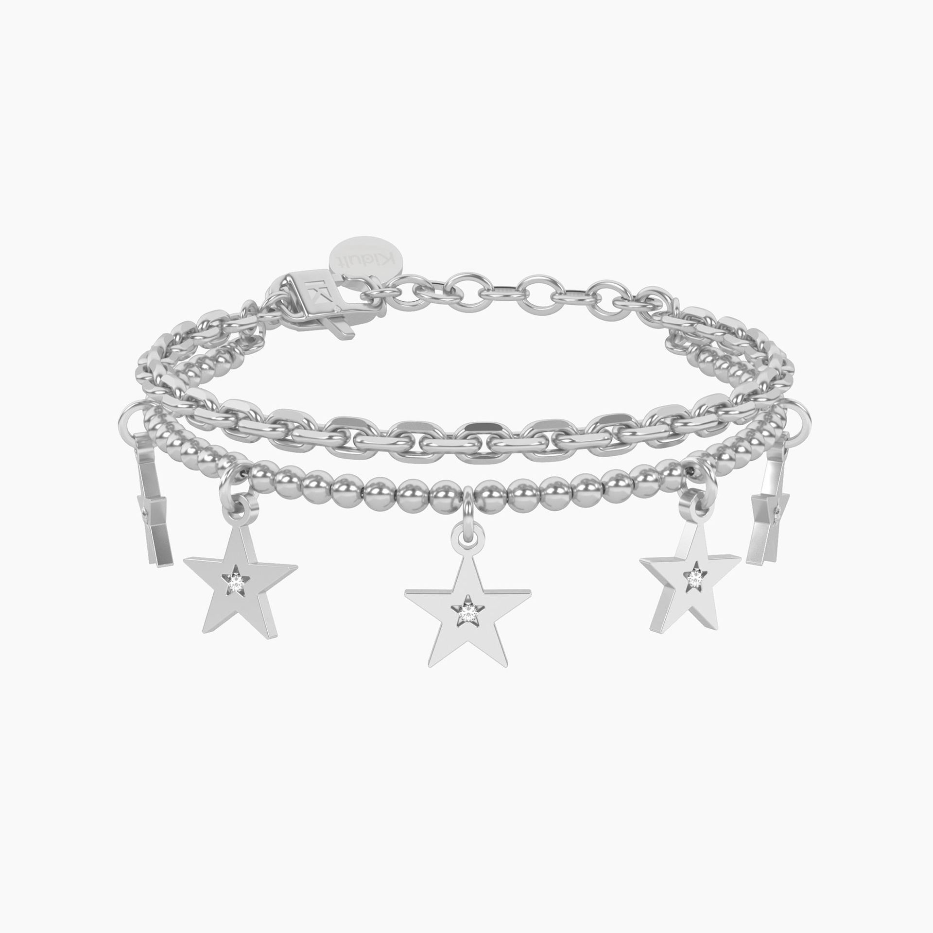 Bracciale Catena Forzatina E Sfere Con Stella Gioielli Kidult | 732326