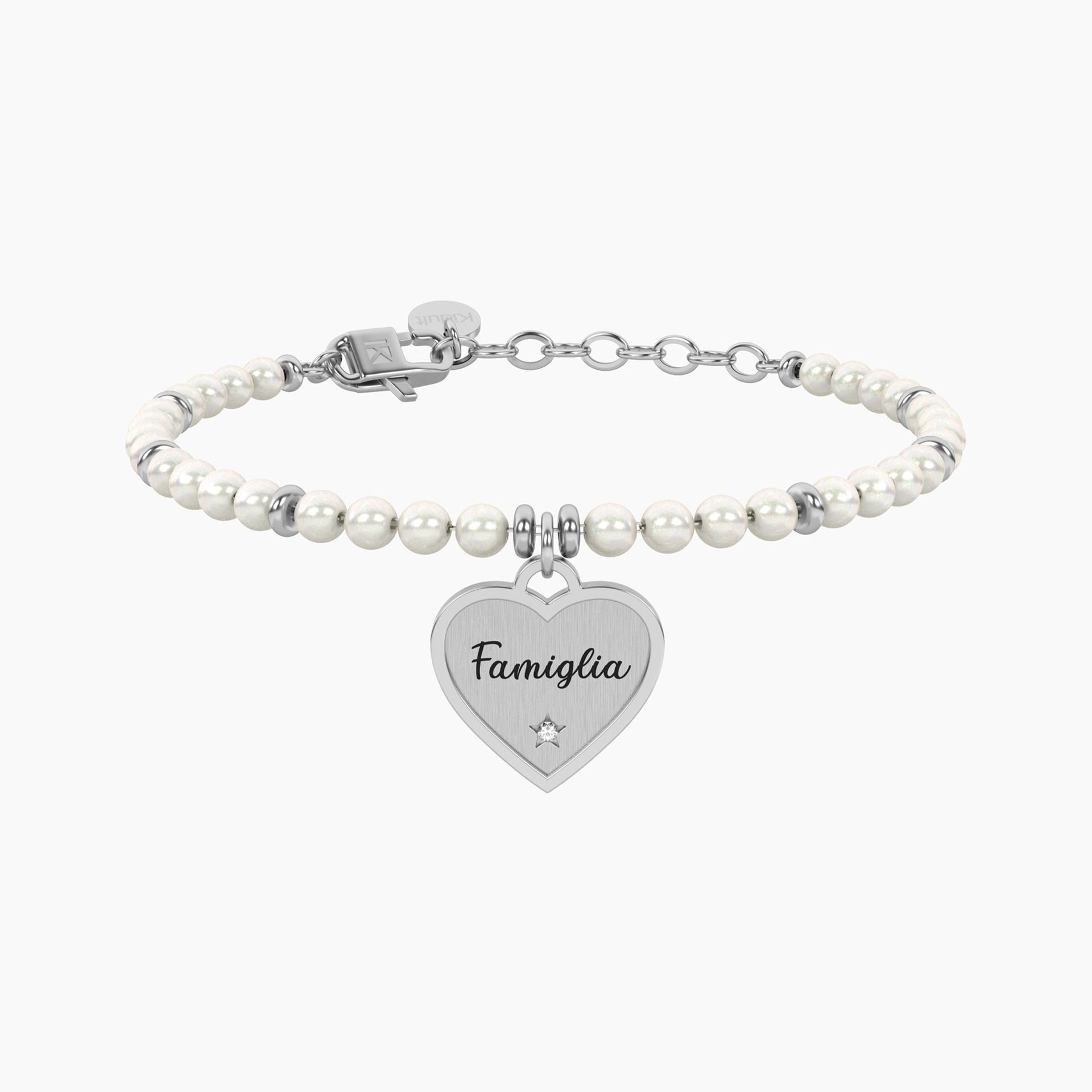 Bracciale Perle Con Ciondolo Cuore Per Famiglia Gioielli Kidult | 732338