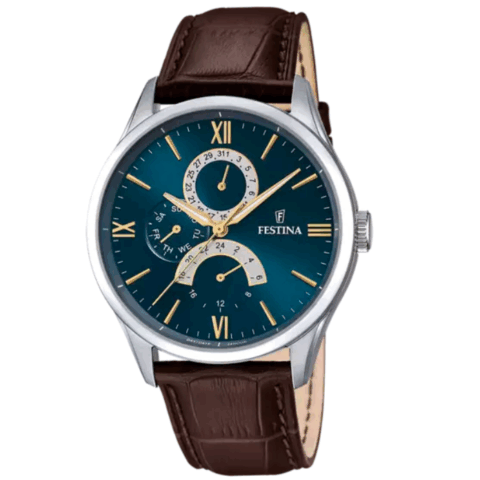 Orologio Uomo Retro Cinturino In Pelle Festina | F16823/A